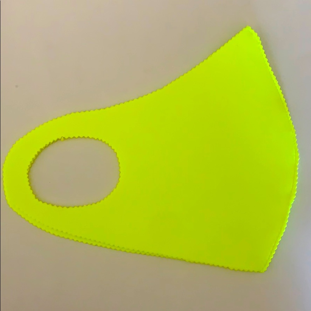 Neon Yellow Face Mask